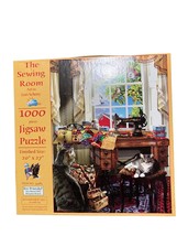 THE SEWING ROOM 1000 pc Jigsaw Puzzle Lori Schory by Sunsout 20” X 27” - $17.81