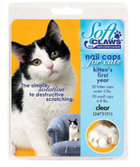 Soft Claws Clear Nail Caps for Cats: Vet-Developed, Humane Solution - £16.47 GBP