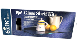 KV Knape &amp; Vogt Glass Shelf Kit 6&quot; x 18&quot;  NEW - $18.99