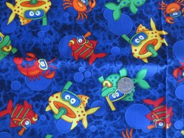 4069. Timeless Treasures Cartoon Characters Quilting Cotton FABRIC-43.5&quot; X 1 Yd. - £7.86 GBP