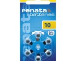 Renata Size 10 Zinc Air 1.45V Hearing Aid Battery - Designed in Switzerl... - £4.65 GBP+