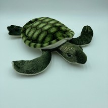Fiesta Sea Turtle 14&quot; Plush Realistic Stuffed Animal Toy Green Off White - £14.23 GBP