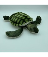 Fiesta Sea Turtle 14&quot; Plush Realistic Stuffed Animal Toy Green Off White - £14.11 GBP