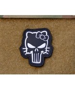 Hello Kitty Skull 3D PVC Ranger Eye Patch Tactical Babe Tacticute Gun Bu... - $155.14 MXN