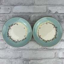 Lifetime China Co. GOLD CROWN Dessert Plate 6 Inches Lot Of 2 Plates MCM - $16.79