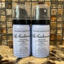 Bundle 2 Bumble &amp; Bumble Bb Thickening Dryspun Texture Spray Light 0.68oz Each - $13.81