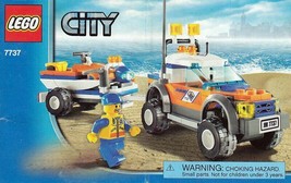 Instruction Book Only For LEGO CITY Coast Guard 4WD &amp; Jet Scooter 7737 - £4.86 GBP