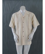 Vintage Cream Coloured Cigar Lounge Shirt - Made in Mexico - By Somi  - £47.39 GBP