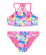 Wonder Nation Girls 2-Piece Mermaid Bikini Swimsuit, Pink Size L(10-12) - $307.21 MXN