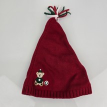 Gymboree Baby 2001 Knit Hat Christmas Nwt 18m-3t Teddy Bear Holiday Unisex - $9.79