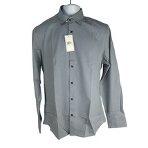 CON.STRUCT Mens Slim Fit No Iron Wrinkle Free Mini Geo Dress Shirt M 15-... - $41.83