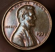 1971 Lincoln Cent Doubling On Liberty Free Shipping  - $4.95