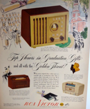 RCA Victor Radio Print AD Vintage 1948 Models 75X11 8X53 66X12 Ready To Frame - £23.54 GBP