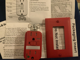Pass &amp; Seymour PT1595-HGNTLTRRED, PLUG TAIL GFCI RECEPTACLE, UPC: 785007... - $10.59