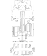 2015 Y-a-m-a-h-a SX192 Swim Step &amp; Cockpit Pad Boat EVA Teak Decking 1/4... - $1,051.28 CAD