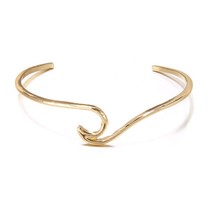 Jewdy Vintage Opening Wave Bangle Bracelets For Woman Fashion Weave Rope Chain C - £8.46 GBP