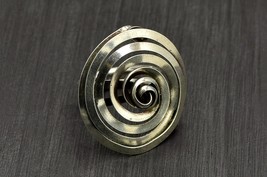 Circle Spiral Ring, Silver Bohemian Ring for Her - £15.98 GBP