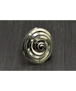 Circle Spiral Ring, Silver Bohemian Ring for Her - £15.72 GBP