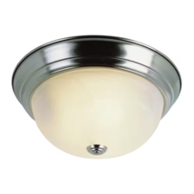 Trans Globe Lighting by Bel Air 11&quot; 2-Light Flush Mount Ceiling Light - 13617 BN - £19.83 GBP