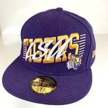 LSU Tigers New Era 59FIFTY Purple Embroidered Hat Fitted Size 7 1/2 Hat ... - $27.12