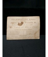 RARE Orig. 1863 Brunswick Vermont VT Mineral Springs Ball Ticket, Stratf... - $4,627.20 MXN