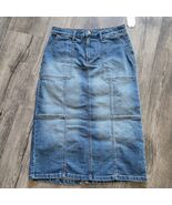 New NWT Time and Tru Women&#39;s Denim Multi Unility Blue Jean Pocketed Skir... - $289.34 MXN