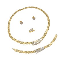Collection 14K Gold Filled LOVE Necklaces Jewelry Set - £83.79 GBP