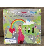 25 SONGS OF LOVE &amp; HOPE - MACY&#39;S - (2) CD SET - VARIOUS ARTISTS - £2.33 GBP