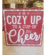 Cozy Up To A Cup Of Cheer 10 X 10 Christmas Sign upc 719283429988 - €34,54 EUR
