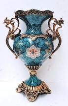 18inch Gold Blue Fancy Vase - £46.29 GBP