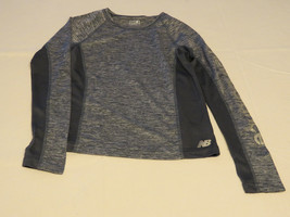 New Balance Dry Fresh Performance active L/S shirt youth girls 6X Thunder NWT*^ - $14.40