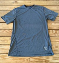 Nike Pro Combat Men’s Short Sleeve Shirt size M Grey R2 - £11.77 GBP