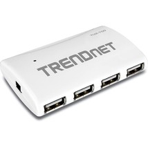 TRENDnet USB 2.0 7-Port High Speed Hub, 5V/2A Power Adapter, Up to 480 Mbps USB  - £40.89 GBP