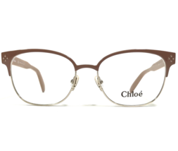 Chloe Eyeglasses Frames CE2131 703 Brown Gold Square Full Rim 53-17-140 - £73.16 GBP