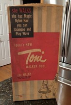 Vintage 1954 Ideal Toni Walker Doll Blonde 16.5&quot; USA - BOX ONLY - $69.95