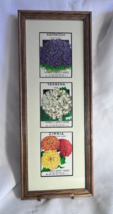 Original Framed &amp; Matted Farmer&#39;s Supply House Flower Packets Vertically... - $39.95