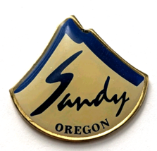 Sandy Oregon Mountain Design Souvenir Pin Mount Hood Travel Collectible ... - $18.16 CAD
