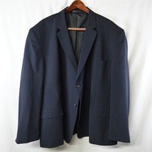 NEW Doc &amp; Amelia 60R Navy Blue Wool Blend 2Btn Suit Jacket Sport Coat - £39.53 GBP