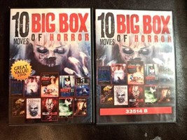  Big Box of Horror 10 Movies 2 Disc DVD Set Jamie Lee Curtis - $5.00