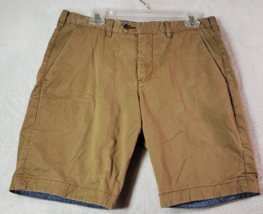 Ted Baker Shorts Mens Size 34 Brown Cotton Flat Front Straight Leg Slash Pockets - £8.92 GBP