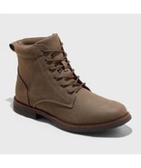 Men&#39;s GOODFELLOW &amp; CO Jeffrey Cap Toe Lug Combat Suede Boots BROWN Size 13 - $19.30