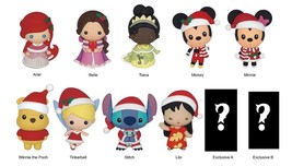 Disney Series 26 Christmas 3-D Foam Figure Bag Clip ~ Blind Bag  Lot of 6 ~ NEW - £33.18 GBP