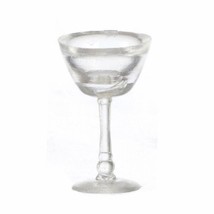 DOLLHOUSE Martini Glass Set/4 FA40325 Town Square Miniatures Goblet - £3.75 GBP