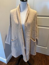 Atelier Delphine Camel Knit Baby Alpaca Blend Cardigan Sz Os Euc - $198.00