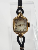 Vintage Hamilton 17j Wristwatch 911 Movt. 14K GF Case Not Running Starts... - $39.59