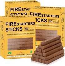 Realcook Natural Fire Starters for Fireplaces: Upgraded 108 Quicker &amp; Safer - £50.54 GBP