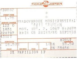 Biglietto Del Concerto Vintage Di David Sanborn 3 Agosto 1987 Detroit Michigan - $39.58