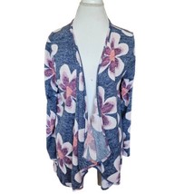 Lularoe Size Large Floral Open Cardigan Simply Comfortable Waterfall Fro... - $17.35