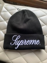 Supreme x New Era FW24 Script Beanie Black - $78.21