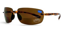 Rimless Bifocal Sunglasses Sun Reader UV400 Sport Reading Glasses For Me... - £10.93 GBP+